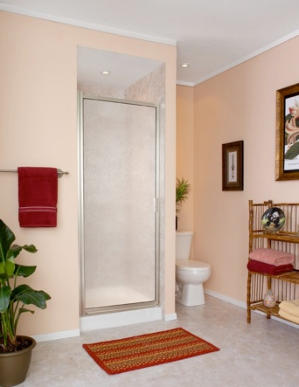Fully framed shower door (chrome)